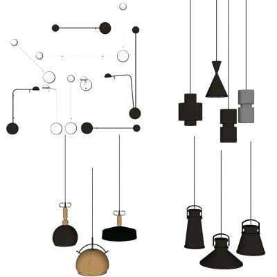 现代工业风小吊灯