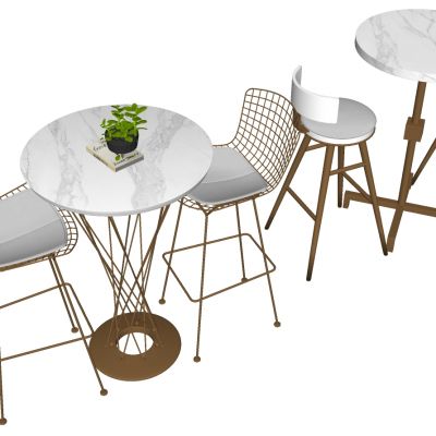 现代北欧金属吧台凳椅