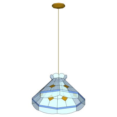 美式欧式彩绘玻璃民俗族吊灯