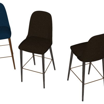 现代北欧金属吧台凳椅