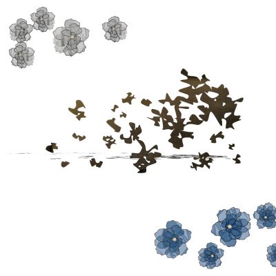 新中式床头背景墙金属墙饰挂饰挂件