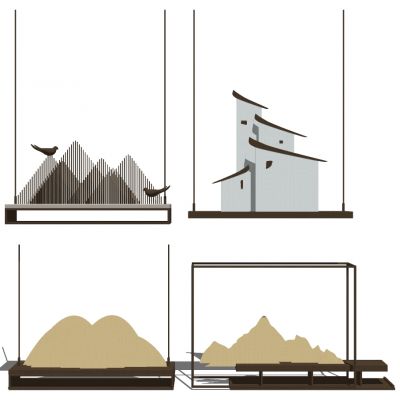 新中式山形状吊灯