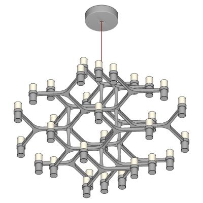 现代学院金属铁艺吊灯烛台吊灯组合