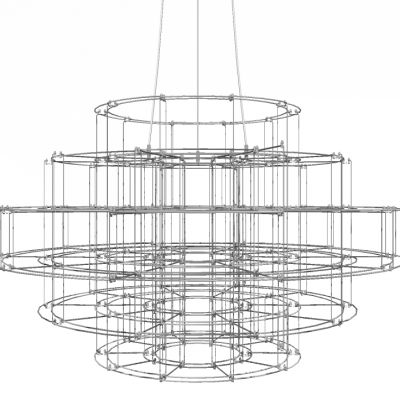 现代网格金属吊灯