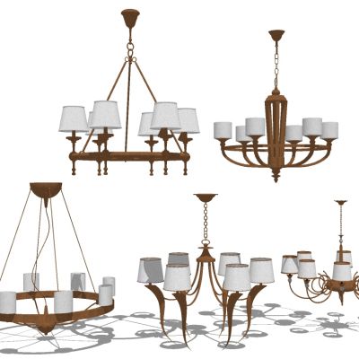 美式欧式铁艺吊灯