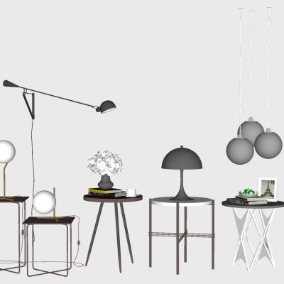 北欧台灯角边几