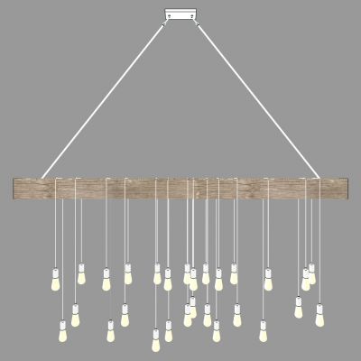 工业风民宿木头灯泡吊灯