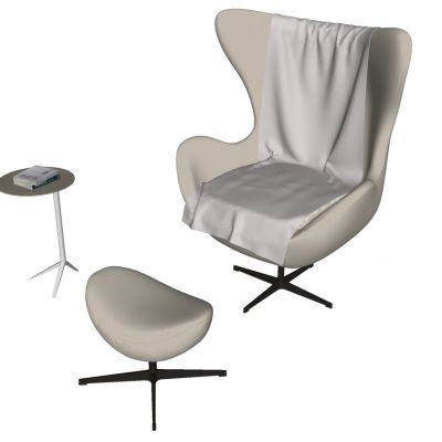 现代北欧休闲沙发躺椅