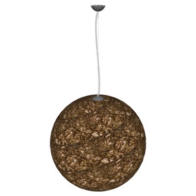 现代东南亚民宿丝网藤编丝网球形吊灯SU模型