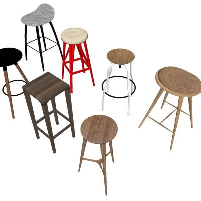 现代北欧工业吧椅