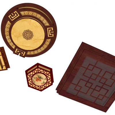 中式吸顶灯组合