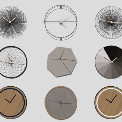 北欧现代挂钟时钟石英钟墙饰挂件挂饰