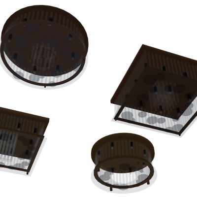 现代吸顶灯水晶灯组合