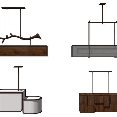 新中式吊灯组合