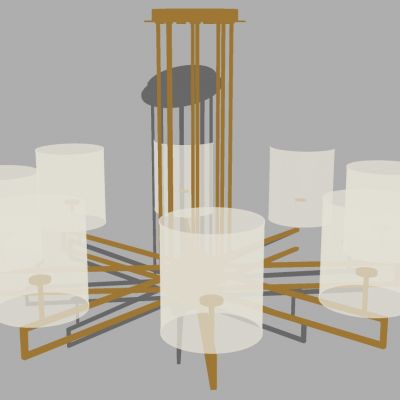 新中式金属铁艺灯罩吊灯