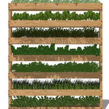 现代垂直绿化植物绿植墙植物墙花槽