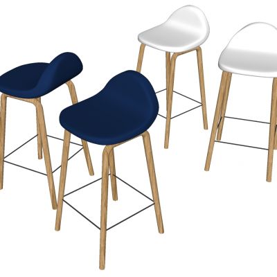 现代北欧金属吧台凳椅