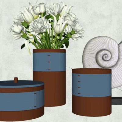 新中式花瓶插花摆件