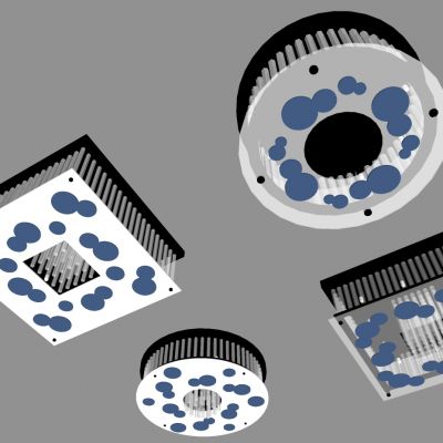中式吸顶灯SU模型