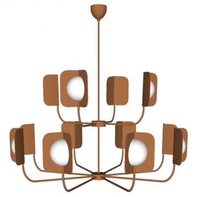 现代工业风玻璃球吊灯