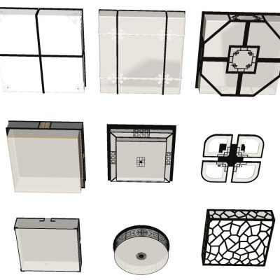 美式吸顶灯组合