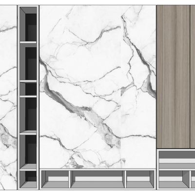 现代石材电视背景墙