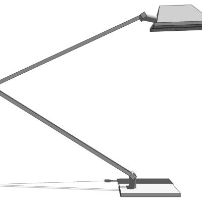现代金属长臂折叠台灯落地灯