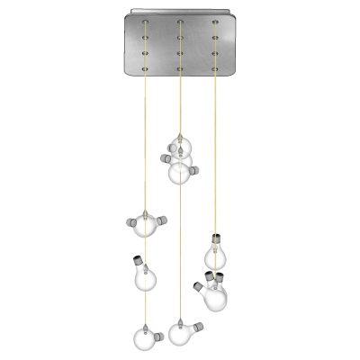 现代金属铁艺灯泡吊灯