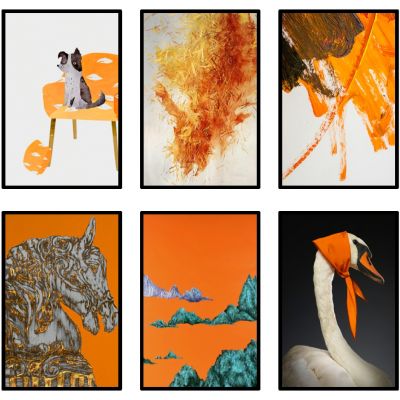 现代抽象人物装饰画挂画