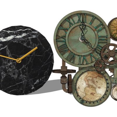 工业风齿轮挂钟时钟墙饰挂件挂饰