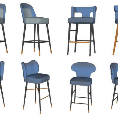 现代北欧金属吧台凳椅