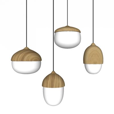 现代工业风玻璃球吊灯