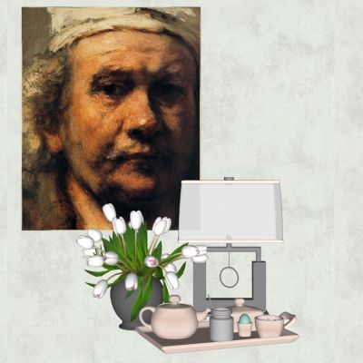 现代陈设饰品摆件花瓶台灯