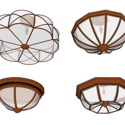 美式吸顶灯组合