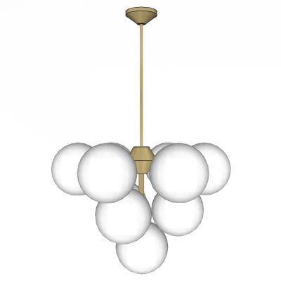 现代工业风玻璃球吊灯