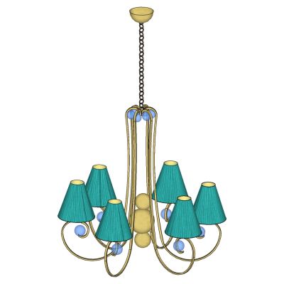 欧式美式金属铁艺吊灯