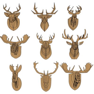 北欧鹿头墙饰挂饰挂件墙饰