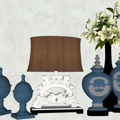 地中海欧式饰品摆件台灯