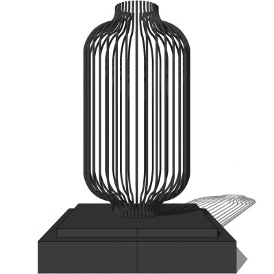 新中式东南亚鸟笼落地装饰灯