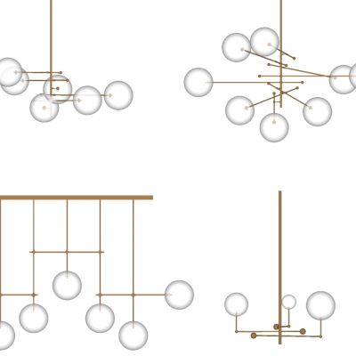 现代金属灯泡吊灯