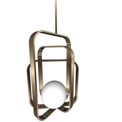 现代北欧金属小吊灯