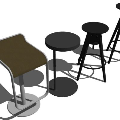 现代工业风高脚凳吧凳