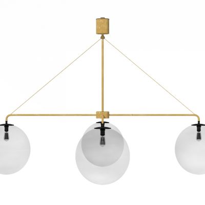 现代工业风玻璃球吊灯