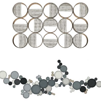 新中式床头背景墙金属墙饰挂饰挂件