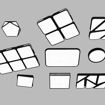 现代吸顶灯组合