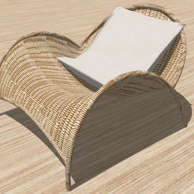 现代户外休闲躺椅