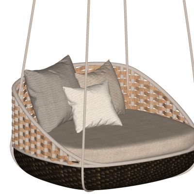 户外藤编休闲沙发吊床