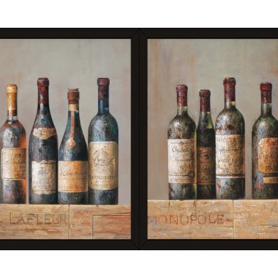 酒瓶子红酒装饰挂画