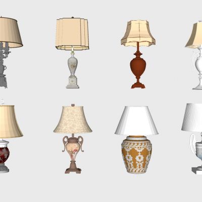 欧式台灯组合