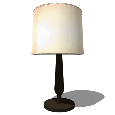 新中式金属台灯SU模型